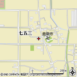岐阜県本巣市七五三1574周辺の地図