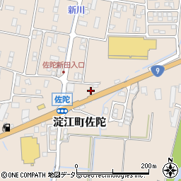 鳥取県米子市淀江町佐陀854-1周辺の地図