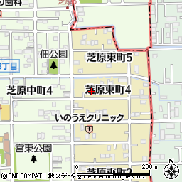 岐阜県本巣郡北方町芝原東町4丁目41周辺の地図