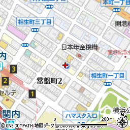 関内パーキング周辺の地図
