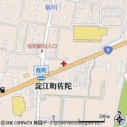 鳥取県米子市淀江町佐陀850-1周辺の地図