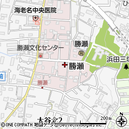 神奈川県海老名市勝瀬周辺の地図