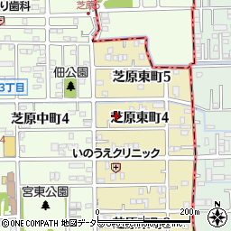 岐阜県本巣郡北方町芝原東町4丁目43周辺の地図