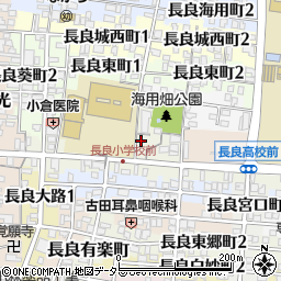 岐阜県岐阜市長良校前町周辺の地図