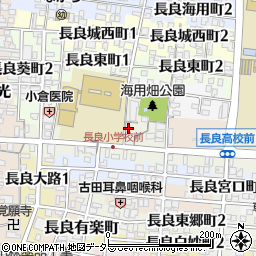 岐阜県岐阜市長良校前町周辺の地図