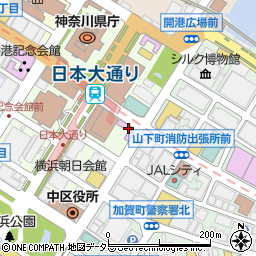 神奈川県横浜市中区日本大通12周辺の地図