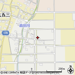 岐阜県本巣市政田50周辺の地図