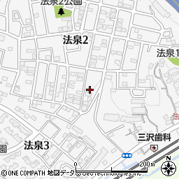神奈川県横浜市保土ケ谷区法泉周辺の地図