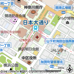 横浜情報文化センター　情文ホール周辺の地図