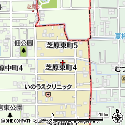 岐阜県本巣郡北方町芝原東町4丁目50周辺の地図