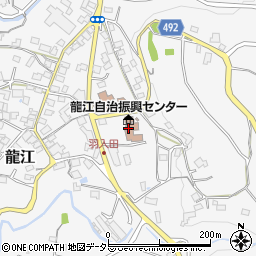 飯田市龍江自治振興センター周辺の地図