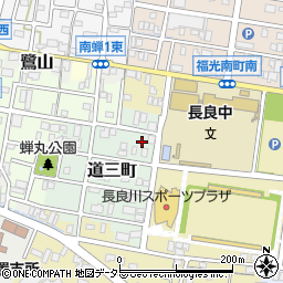 岐阜県岐阜市道三町62周辺の地図