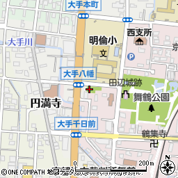 うのもり神社周辺の地図