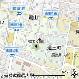 岐阜県岐阜市道三町90周辺の地図