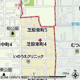 岐阜県本巣郡北方町芝原東町4丁目52周辺の地図