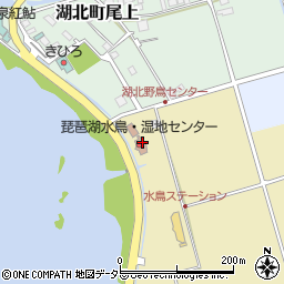 琵琶湖水鳥・湿地センター周辺の地図