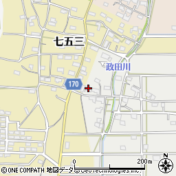 岐阜県本巣市政田2876周辺の地図