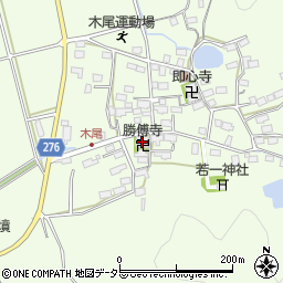 勝傅寺周辺の地図