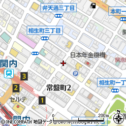関内桜通パーキングメーター周辺の地図
