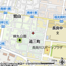 岐阜県岐阜市道三町70周辺の地図
