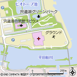 宍道湖公園湖遊館周辺の地図