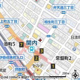 馬車道商店街協組周辺の地図