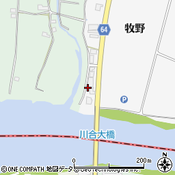 株式会社北長商店　エッソ川合大橋給油所周辺の地図