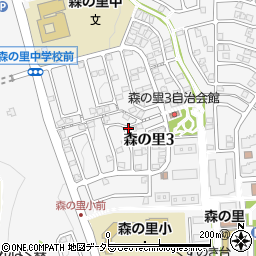 神奈川県厚木市森の里周辺の地図