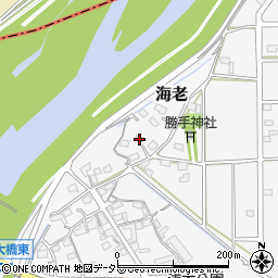 岐阜県本巣市海老307周辺の地図