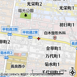岐阜県岐阜市平和通周辺の地図