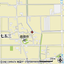 岐阜県本巣市七五三123-1周辺の地図