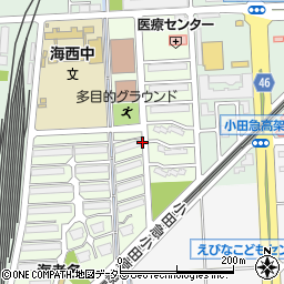 神奈川県海老名市さつき町2周辺の地図