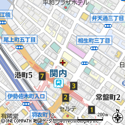 横浜中間税会周辺の地図