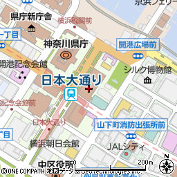 郵便事業横浜港支店周辺の地図