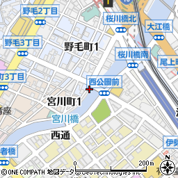 伊勢佐木警察署都橋交番周辺の地図