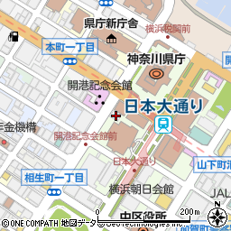 神奈川県横浜市中区日本大通9周辺の地図