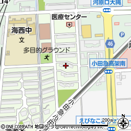 神奈川県海老名市さつき町9周辺の地図