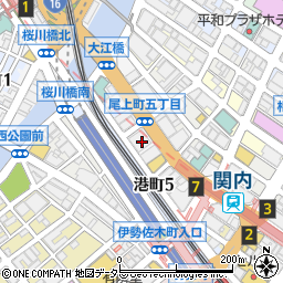 神奈川産業振興センター　会議室受付周辺の地図
