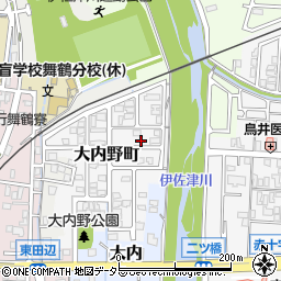 京都府舞鶴市大内野町101周辺の地図