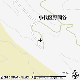 兵庫県美方郡香美町小代区野間谷337周辺の地図