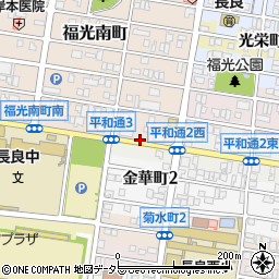 福光南町1-4☆akippa駐車場周辺の地図