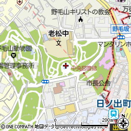 【フォトスポット】野毛山公園周辺の地図