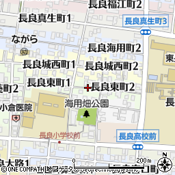 岐阜県岐阜市長良東町周辺の地図