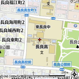 岐阜県立長良高等学校周辺の地図