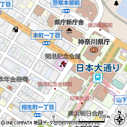 横浜市開港記念会館　講堂周辺の地図