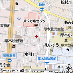 神奈川県厚木市水引1丁目13周辺の地図