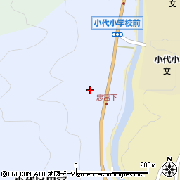 兵庫県美方郡香美町小代区忠宮271周辺の地図