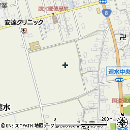 滋賀県長浜市湖北町速水周辺の地図