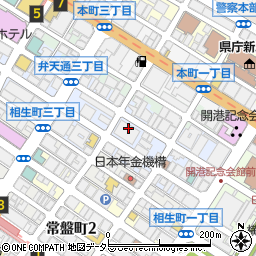 共同通信社横浜支局周辺の地図