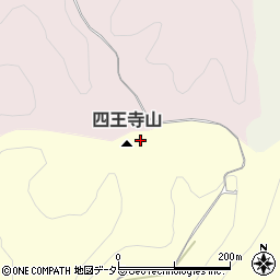 四王寺山周辺の地図